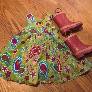 Paisley print dress